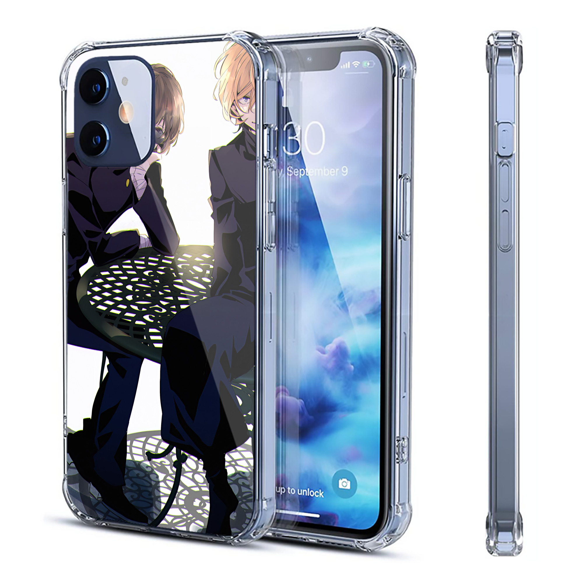 （画像用） 文豪ストレイドッグス Bungo Stray Dogs 【iPhone 12シリーズ対応】透明スマホケース（クリアソフトケース）